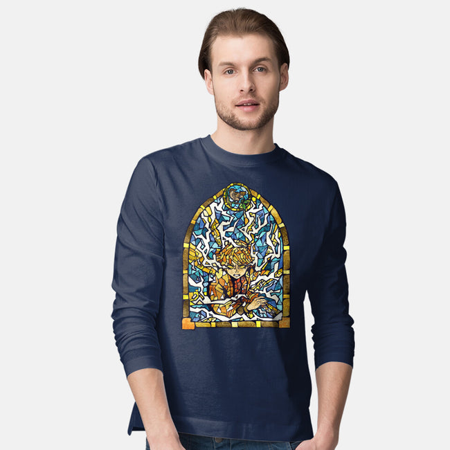 Slayer Stained Glass-Mens-Long Sleeved-Tee-line13design