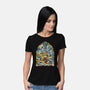 Slayer Stained Glass-Womens-Basic-Tee-line13design