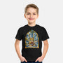 Slayer Stained Glass-Youth-Basic-Tee-line13design