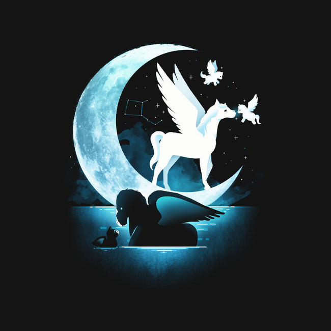 Pegasus Moon-None-Fleece-Blanket-Vallina84