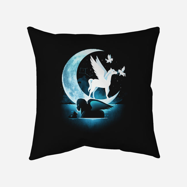 Pegasus Moon-None-Removable Cover-Throw Pillow-Vallina84