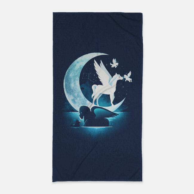 Pegasus Moon-None-Beach-Towel-Vallina84