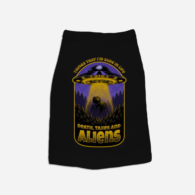 Death Taxes And Aliens-Dog-Basic-Pet Tank-Studio Mootant