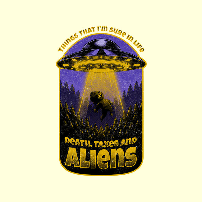 Death Taxes And Aliens-None-Removable Cover-Throw Pillow-Studio Mootant