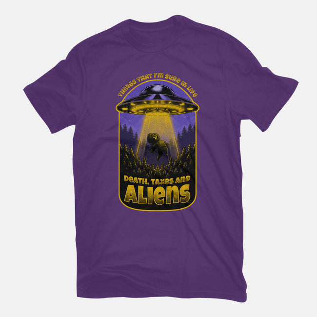 Death Taxes And Aliens-Mens-Basic-Tee-Studio Mootant