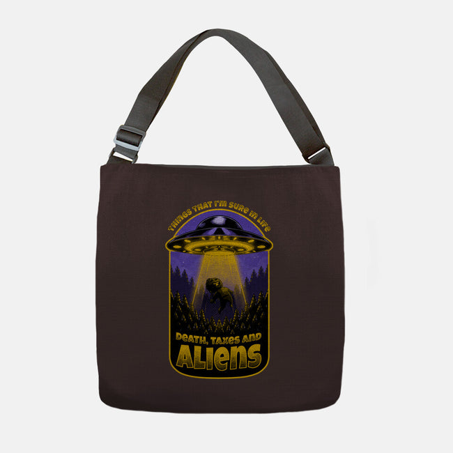Death Taxes And Aliens-None-Adjustable Tote-Bag-Studio Mootant