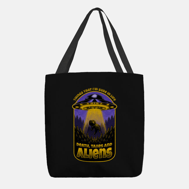 Death Taxes And Aliens-None-Basic Tote-Bag-Studio Mootant