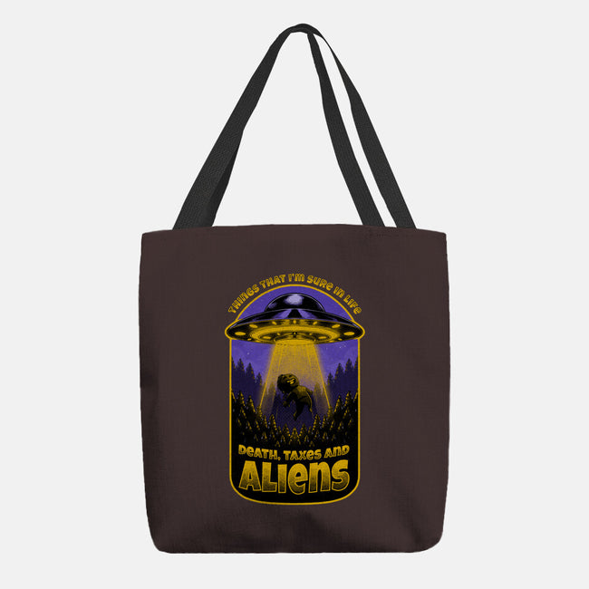 Death Taxes And Aliens-None-Basic Tote-Bag-Studio Mootant