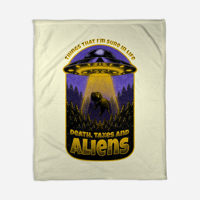 Death Taxes And Aliens-None-Fleece-Blanket-Studio Mootant