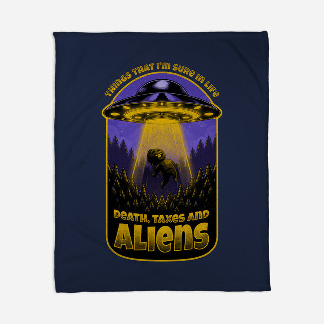 Death Taxes And Aliens-None-Fleece-Blanket-Studio Mootant