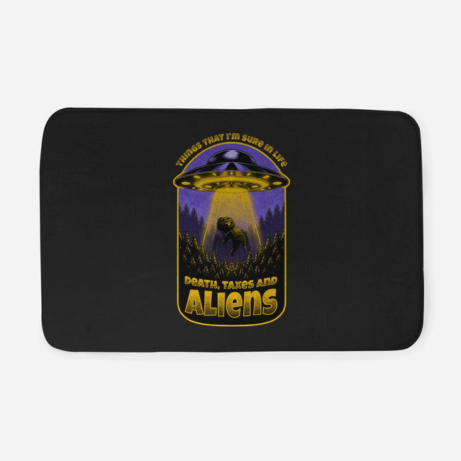 Death Taxes And Aliens-None-Memory Foam-Bath Mat-Studio Mootant