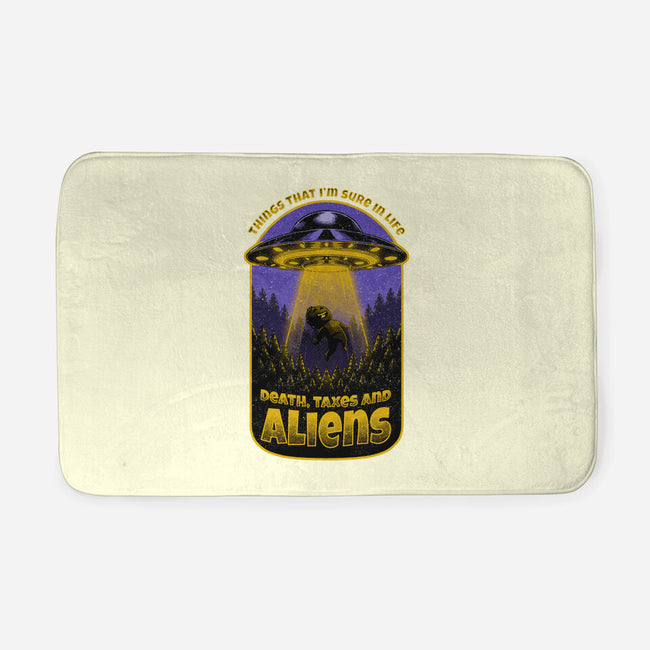 Death Taxes And Aliens-None-Memory Foam-Bath Mat-Studio Mootant