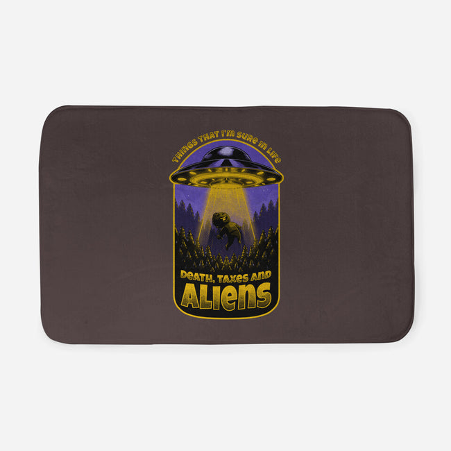 Death Taxes And Aliens-None-Memory Foam-Bath Mat-Studio Mootant