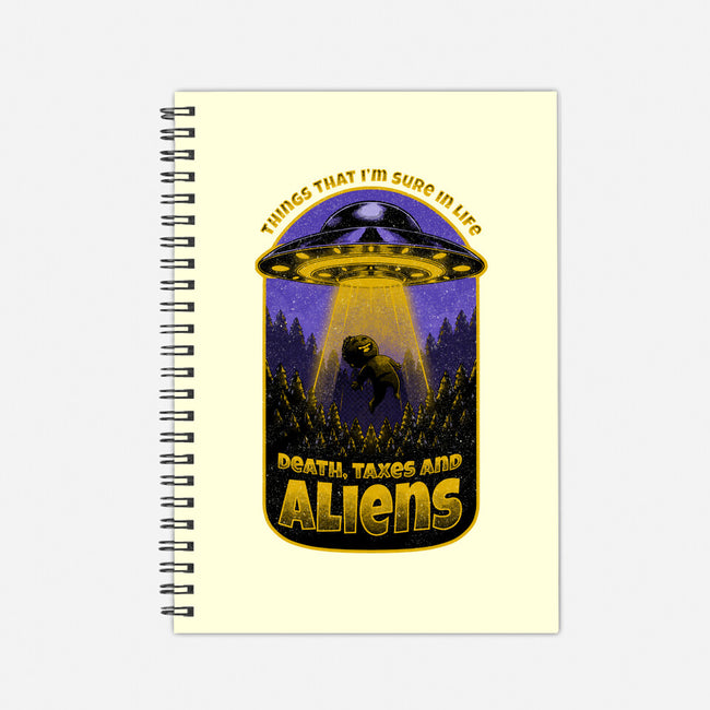 Death Taxes And Aliens-None-Dot Grid-Notebook-Studio Mootant