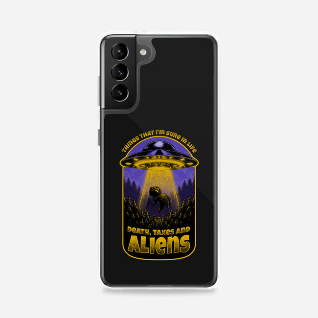 Death Taxes And Aliens-Samsung-Snap-Phone Case-Studio Mootant