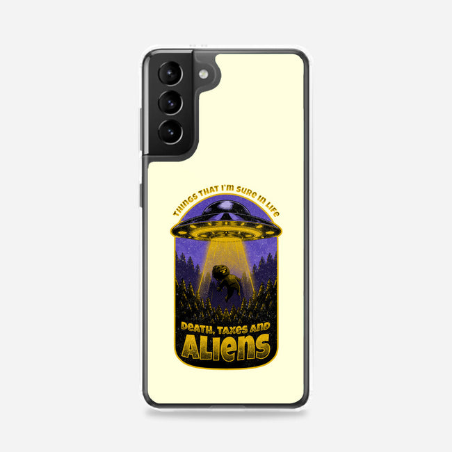 Death Taxes And Aliens-Samsung-Snap-Phone Case-Studio Mootant