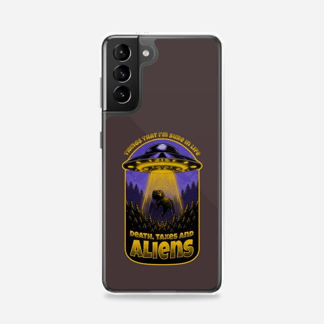 Death Taxes And Aliens-Samsung-Snap-Phone Case-Studio Mootant