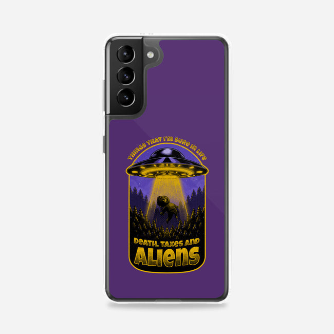 Death Taxes And Aliens-Samsung-Snap-Phone Case-Studio Mootant