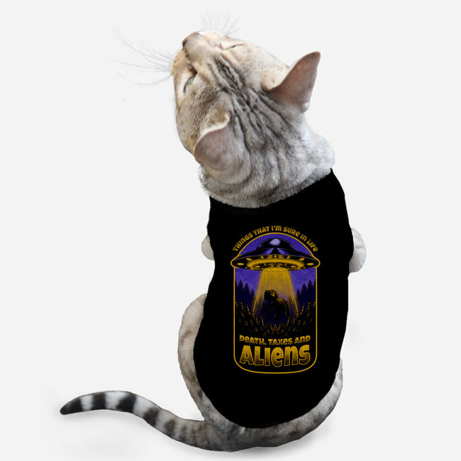 Death Taxes And Aliens-Cat-Basic-Pet Tank-Studio Mootant