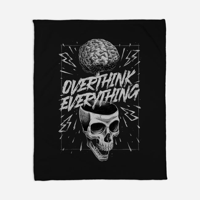 Overthink Everything-None-Fleece-Blanket-Studio Mootant