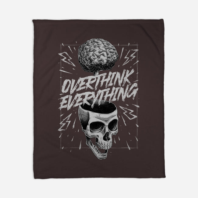 Overthink Everything-None-Fleece-Blanket-Studio Mootant