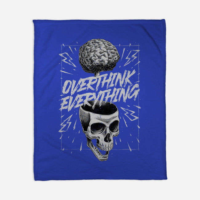 Overthink Everything-None-Fleece-Blanket-Studio Mootant