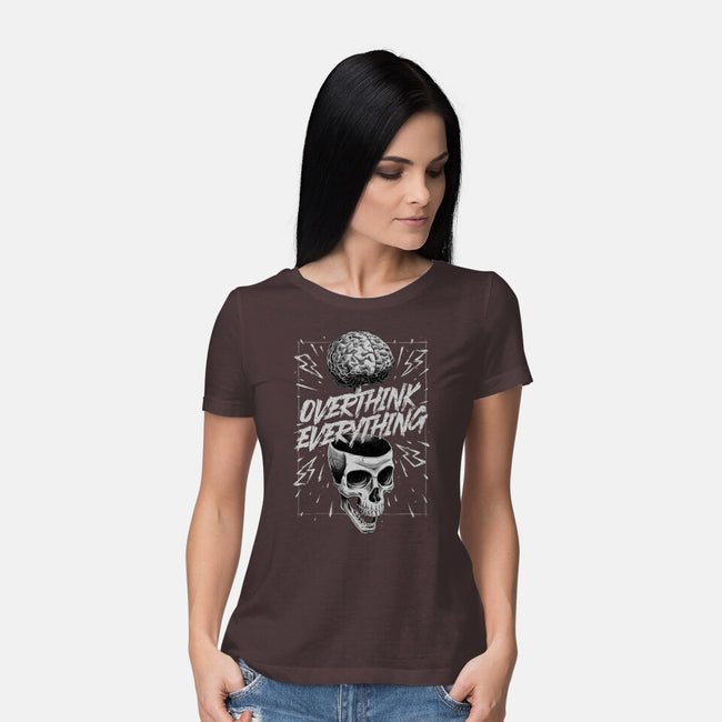 Overthink Everything-Womens-Basic-Tee-Studio Mootant