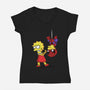 Spider Ugh-Womens-V-Neck-Tee-zascanauta