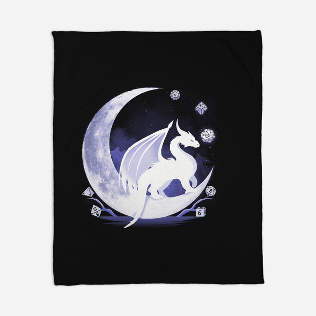 Dragon Dice Moon-None-Fleece-Blanket-Vallina84
