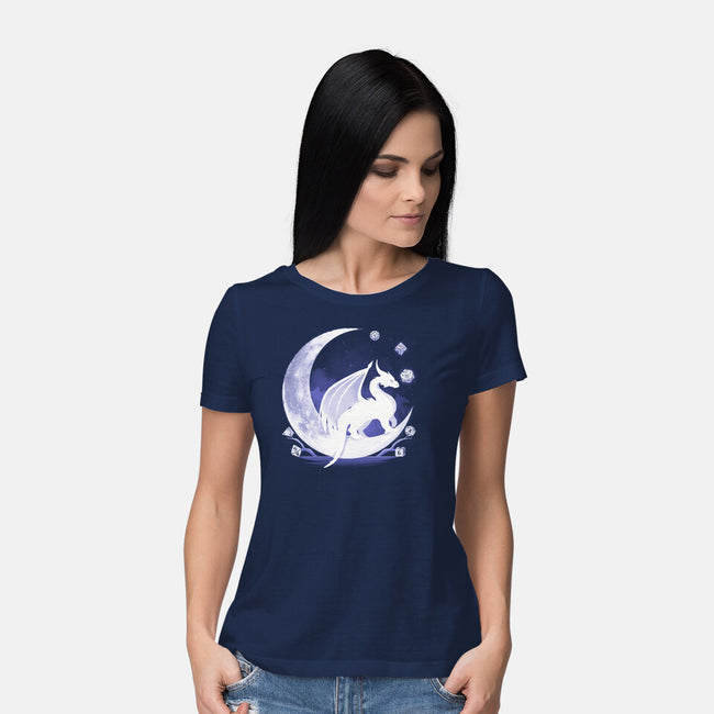 Dragon Dice Moon-Womens-Basic-Tee-Vallina84