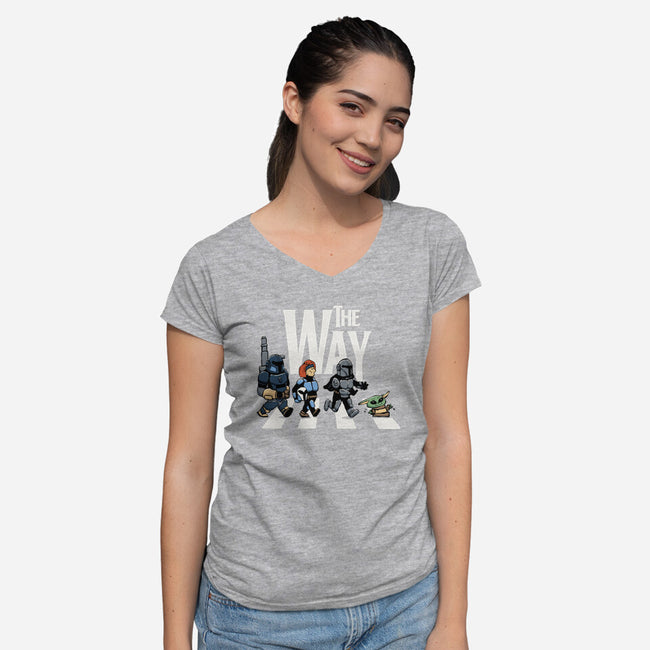 The Abbey Way-Womens-V-Neck-Tee-zawitees