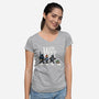 The Abbey Way-Womens-V-Neck-Tee-zawitees