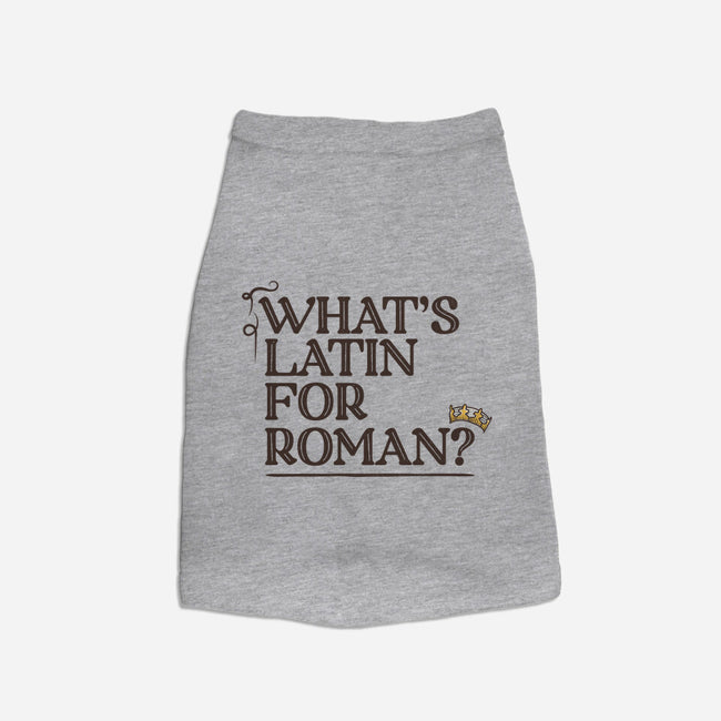 What's Latin For Roman-Cat-Basic-Pet Tank-rocketman_art