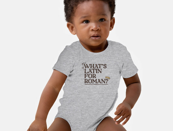 What's Latin For Roman