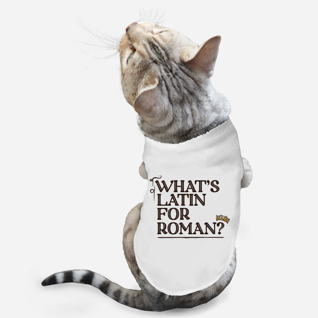 What's Latin For Roman-Cat-Basic-Pet Tank-rocketman_art