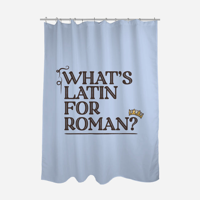 What's Latin For Roman-None-Polyester-Shower Curtain-rocketman_art