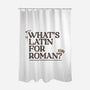 What's Latin For Roman-None-Polyester-Shower Curtain-rocketman_art
