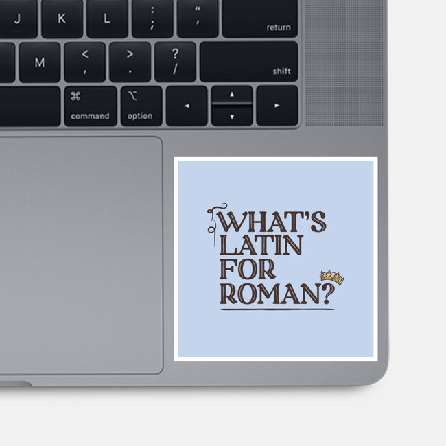 What's Latin For Roman-None-Glossy-Sticker-rocketman_art