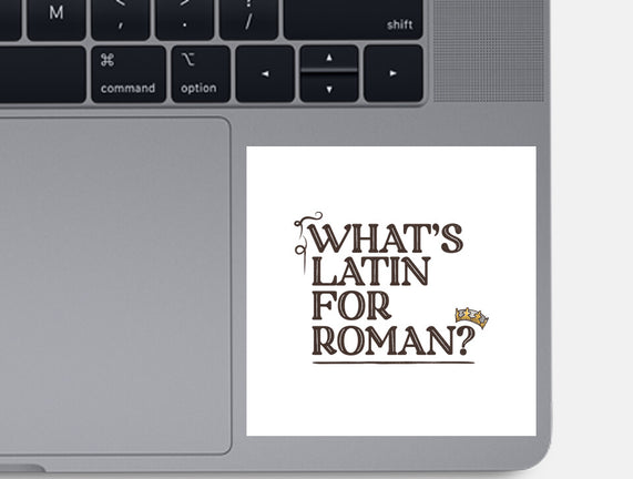 What's Latin For Roman