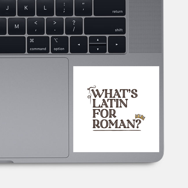 What's Latin For Roman-None-Glossy-Sticker-rocketman_art
