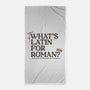 What's Latin For Roman-None-Beach-Towel-rocketman_art