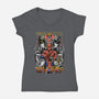 Spider Power-Womens-V-Neck-Tee-Guilherme magno de oliveira