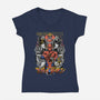 Spider Power-Womens-V-Neck-Tee-Guilherme magno de oliveira