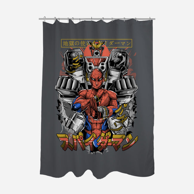 Spider Power-None-Polyester-Shower Curtain-Guilherme magno de oliveira
