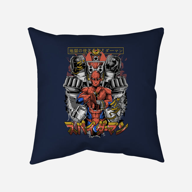 Spider Power-None-Removable Cover w Insert-Throw Pillow-Guilherme magno de oliveira