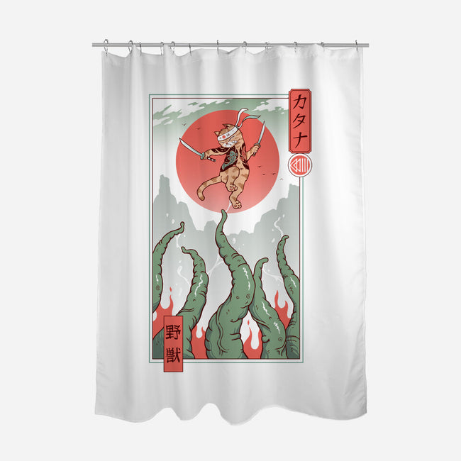 Catana Taming The Beast-None-Polyester-Shower Curtain-vp021