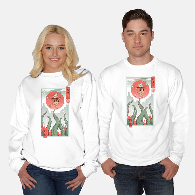 Catana Taming The Beast-Unisex-Crew Neck-Sweatshirt-vp021