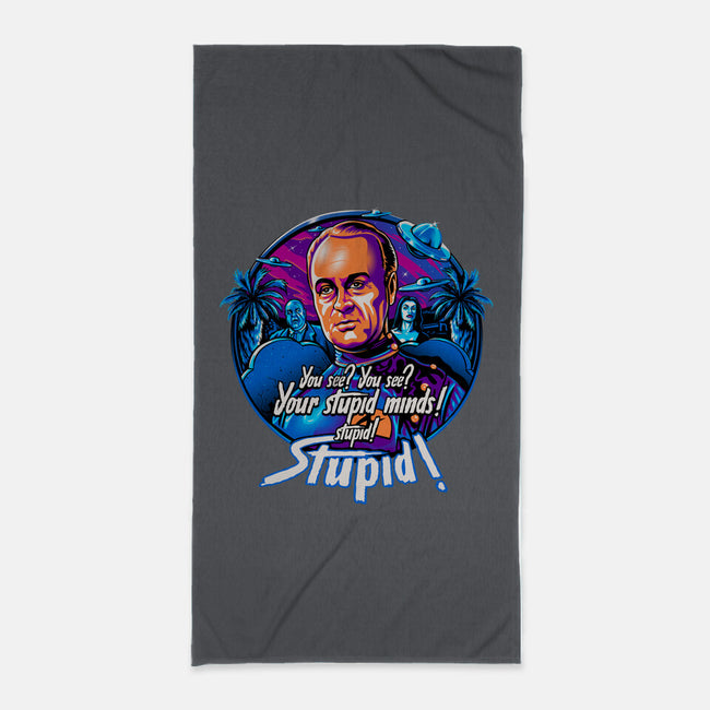 Stupid Minds-None-Beach-Towel-daobiwan