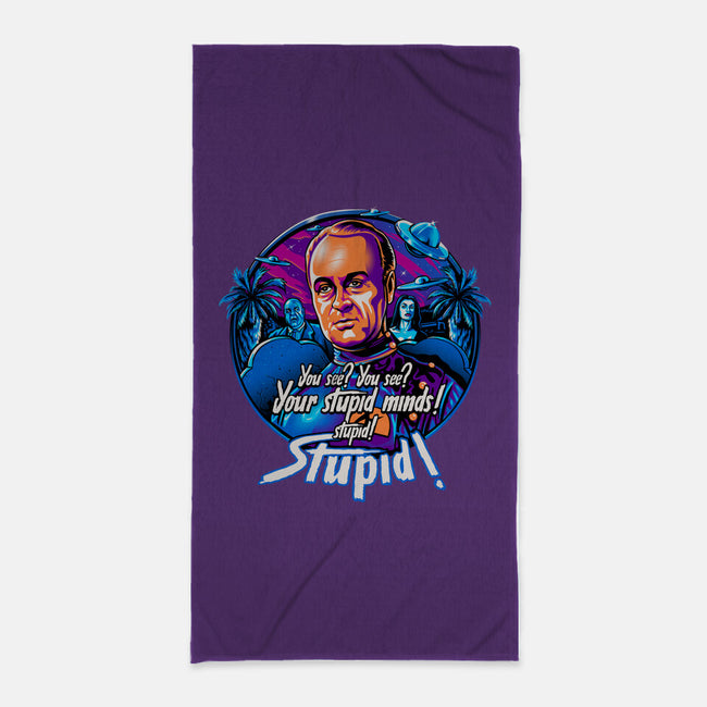 Stupid Minds-None-Beach-Towel-daobiwan