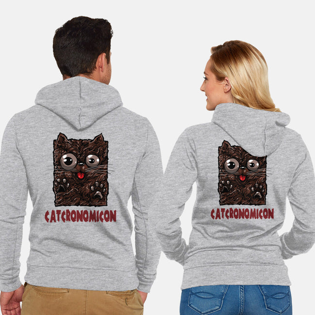 Catcronomicon-Unisex-Zip-Up-Sweatshirt-zascanauta